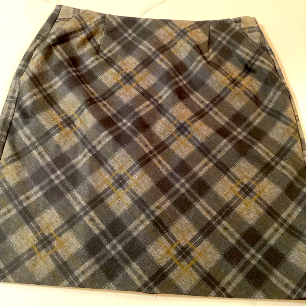 Cabi plaid pencil skirt…